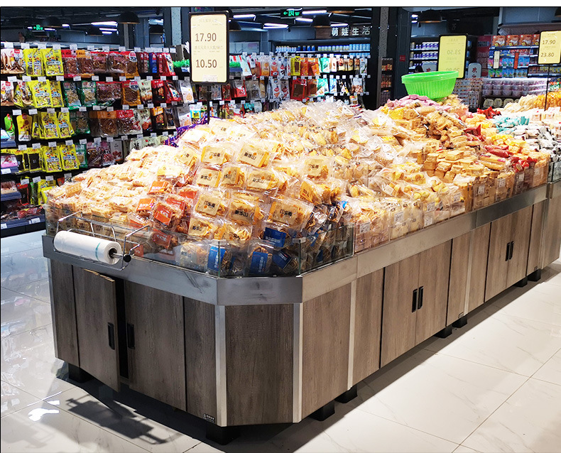 超市散货柜 从散称零食到保健食品的一站式购物体验